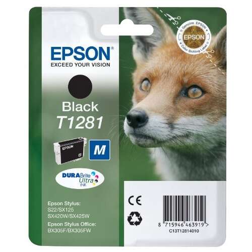 Epson T1281 Nero Cartuccia di Inchiostro Originale - C13T12814012