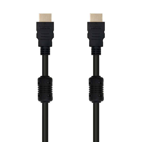 Nanocable Cavo HDMI v1.4 con Ferrita Maschio a HDMI v1.4 con Ferrita Maschio 10m - Alta Velocità - Colore Nero