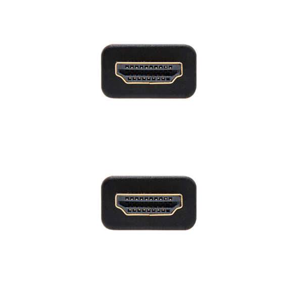 Nanocable Cavo HDMI v2.0 Maschio a HDMI v2.0 Maschio 10m - 4K@60Hz 18Gbps - Alta Velocità - Rivestimento Nylon Intrecciato - Colore Nero/Blu