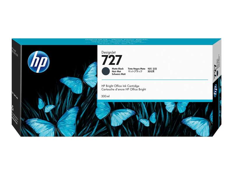 HP 727 Nero Opaco Cartuccia d'Inchiostro Originale - C1Q12A