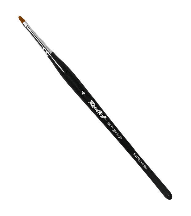 PEGGY SAGE  PENNELLO PIATTO GEL DESIGN ROUBLOFF GN33R-4 -SETOLE