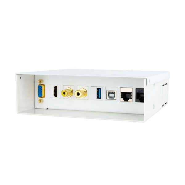 Nanocable Scatola di Connessioni Multimediale da Parete VGA, HDMI, Jack 3.5, RCA, USB 2.0 B, USB 3.0, 2x RJ-45