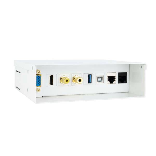 Nanocable Scatola di Connessioni Multimediale da Parete VGA, HDMI, Jack 3.5, RCA, USB 2.0 B, USB 3.0, 2x RJ-45