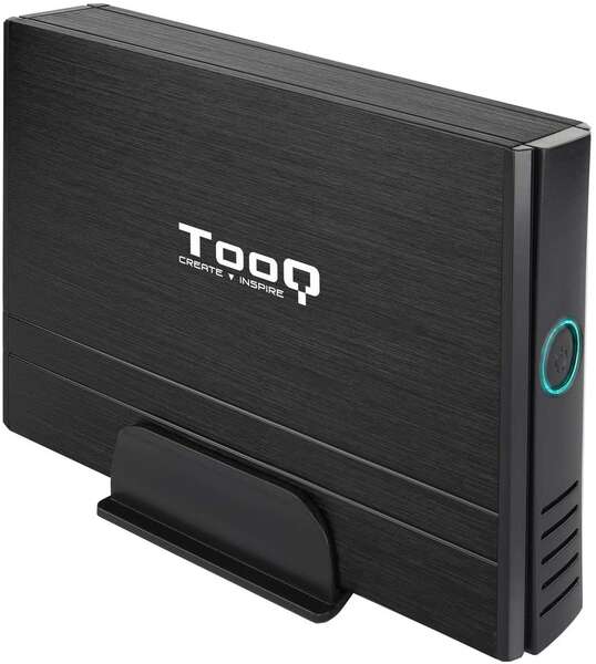 Tooq Scatola Esterna HDD 3.5" SATA/IDE USB 2.0 con Supporto - Colore Nero