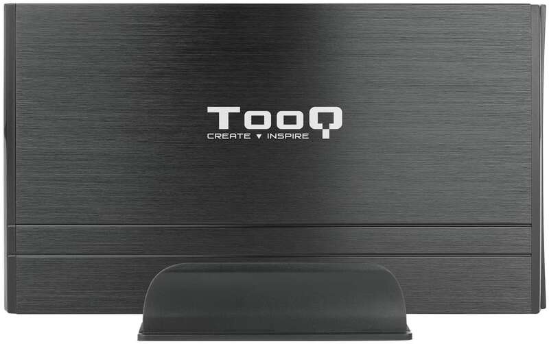 Tooq Scatola Esterna HDD 3.5" SATA/IDE USB 2.0 con Supporto - Colore Nero
