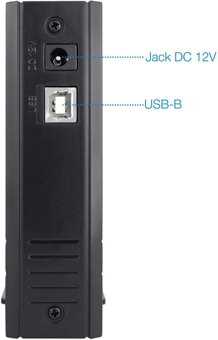 Tooq Scatola Esterna HDD 3.5" SATA/IDE USB 2.0 con Supporto - Colore Nero