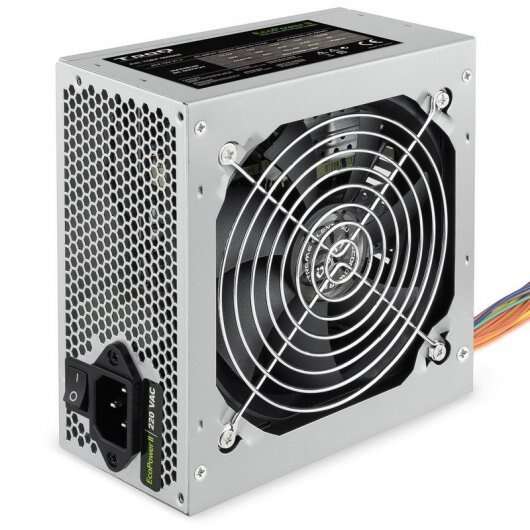 Tooq Ecopower II Alimentatore 500W ATX 1.3 12V - PFC Attivo - Ventola Silenziosa 120mm