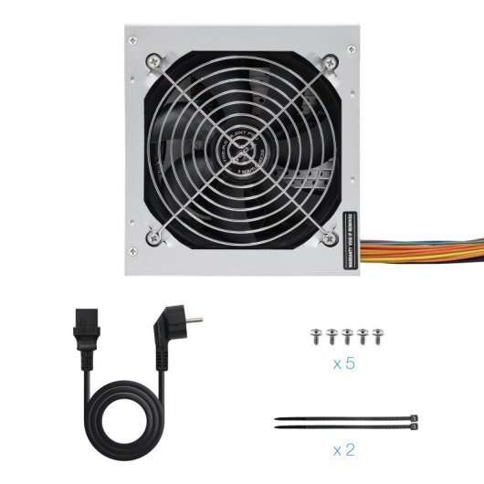 Tooq Ecopower II Alimentatore 500W ATX 1.3 12V - PFC Attivo - Ventola Silenziosa 120mm