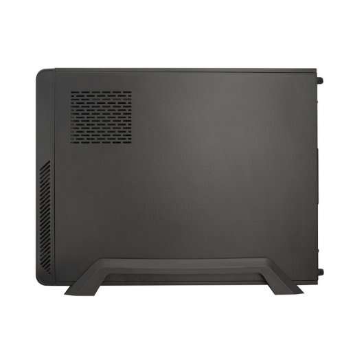 Tooq Case Micro ATX, Mini ITX Slim - Alimentatore 500W - 1x HDD3,5 + 1x SDD2,5 + 1x HDD5.25 - 2x USB 3.0, SD e Micro SD - Colore Nero