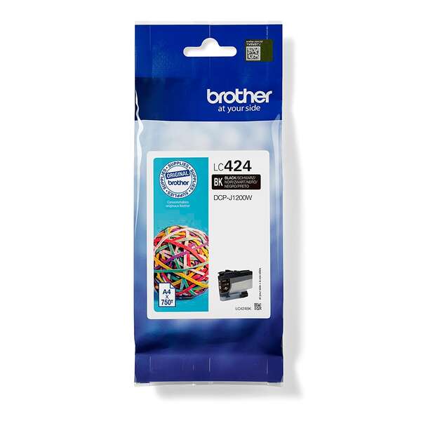 Brother LC424 Nero Cartuccia d'Inchiostro Originale - LC424BK