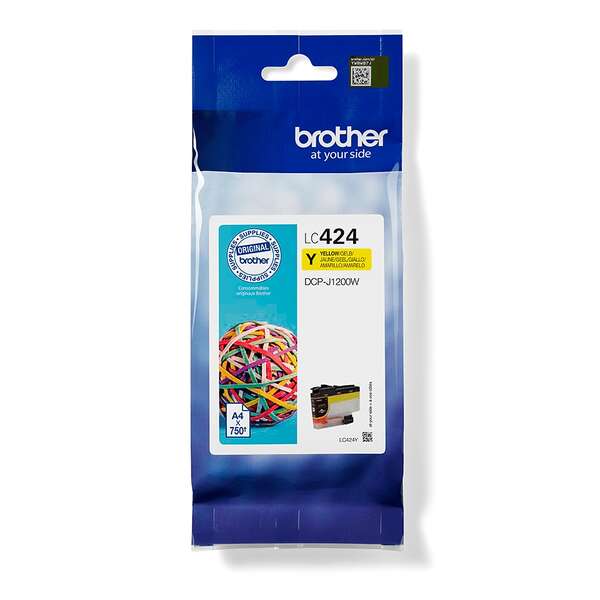 Brother LC424 Giallo Cartuccia d'Inchiostro Originale - LC424Y