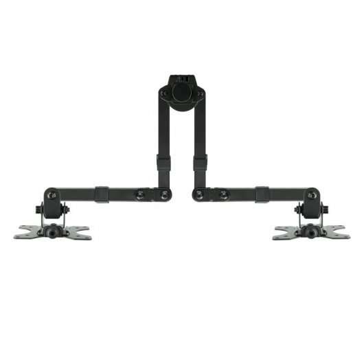 Tooq Supporto da Tavolo con Bracci Articolati per 2 Monitor da 13"-32" - Girevole e Inclinabile - Gestione Cavi - Peso Max 8kg x Braccio - VESA 100x100mm