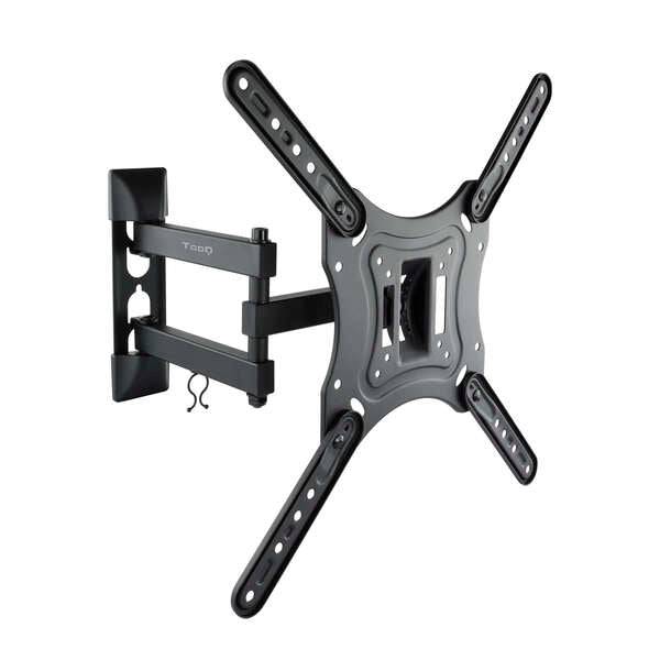 Tooq Supporto da Parete con Braccio Articolato per TV da 23"-55" - Girevole e Inclinabile - Gestione dei Cavi - Peso Max 30kg - VESA 400x400mm - Colore Nero