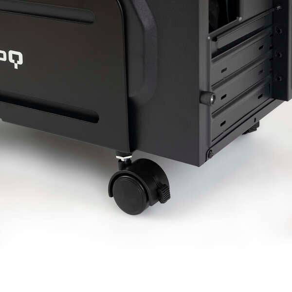 Tooq Supporto da Pavimento con Ruote per CPU da 119-209mm di Larghezza - Peso Max 10kg - Colore Nero