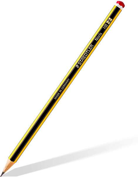 Staedtler Noris 120 Espositore di 90 Matite di Grafite Esagonali - Diverse Gradazioni di Mina - Legno da Foreste Sostenibili