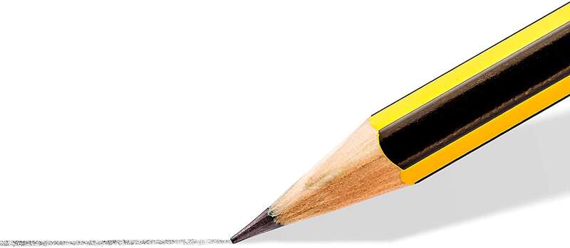 Staedtler Noris 120 Espositore di 90 Matite di Grafite Esagonali - Diverse Gradazioni di Mina - Legno da Foreste Sostenibili