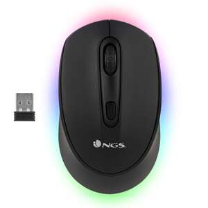 NGS Smog-RB Mouse Wireless USB Bluetooth 2400dpi - Illuminazione LED RGB - 3 Pulsanti - Uso Ambidestro