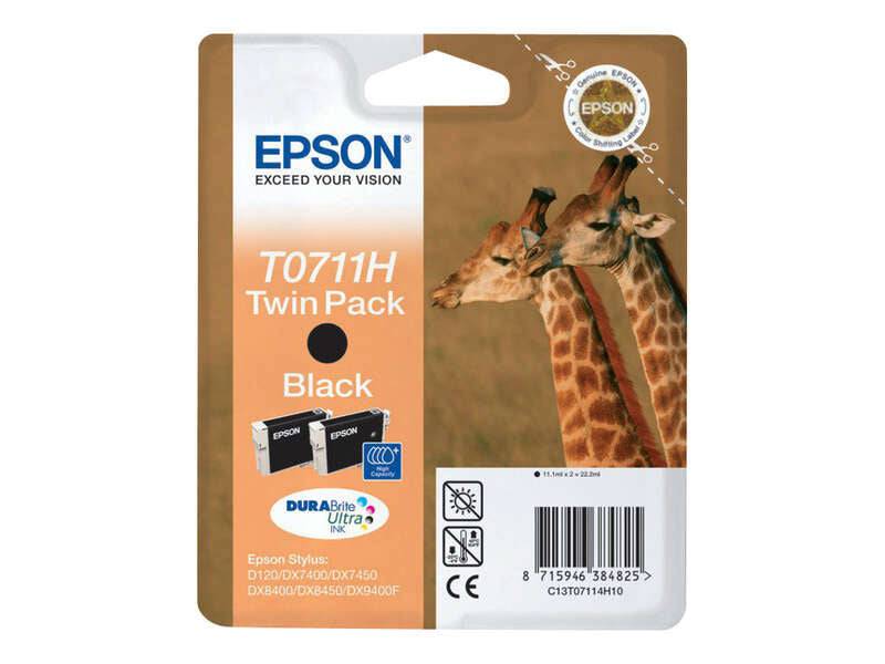 Epson T0711H Nero Cartuccia d'Inchiostro Originale - C13T07114H10