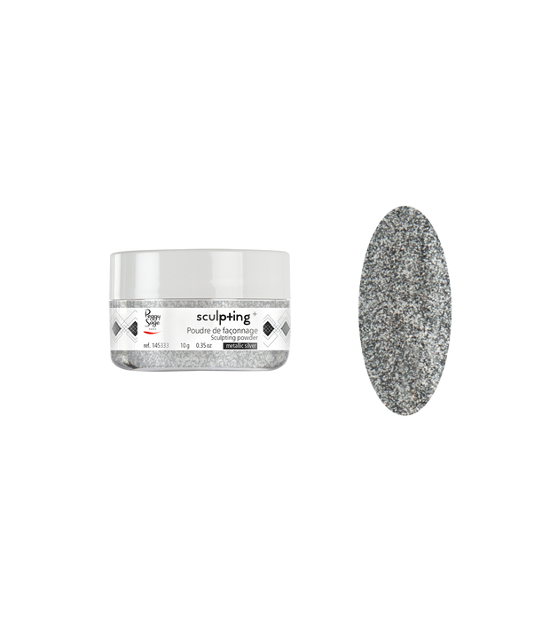 PEGGY SAGE  POLVERE DI MODELLATURA METALLIC SILVER -10G