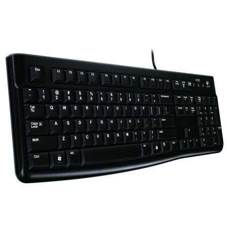 Logitech K120 Tastiera USB - Resistente agli Schizzi - Cavo da 1.50m