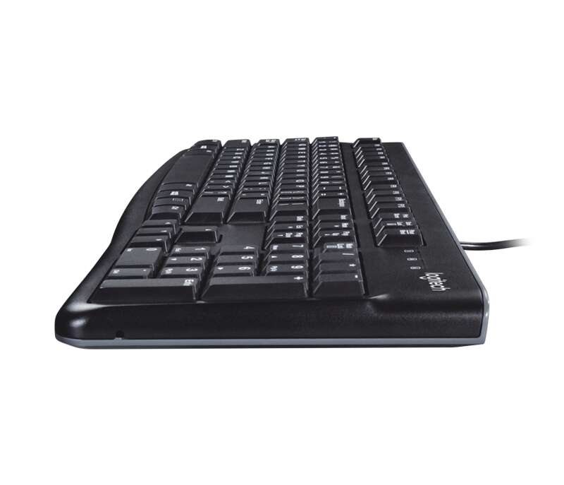 Logitech K120 Tastiera USB - Resistente agli Schizzi - Cavo da 1.50m - Colore Nero