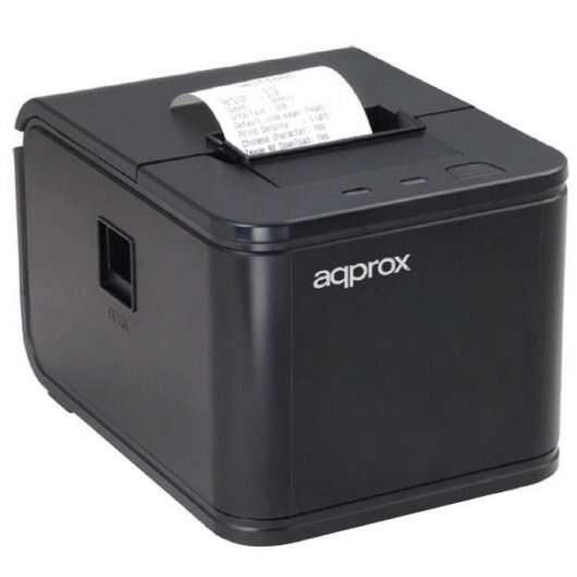 Approx Stampante Termica Ricevute - Risoluzione 203dpi - Velocità 120mm/s - USB e RJ11 - Taglio Automatico