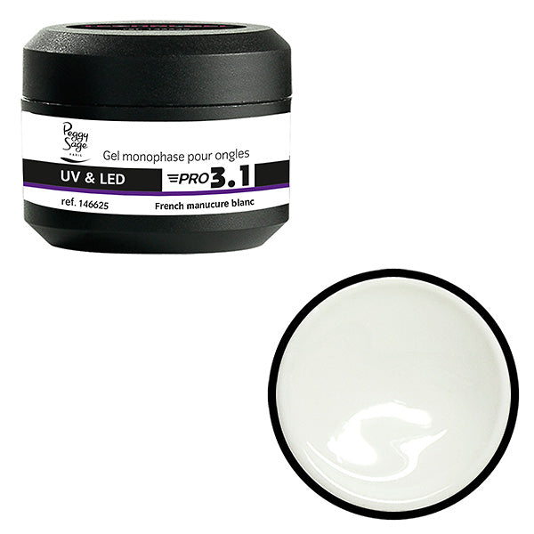 PEGGY SAGE  PRO 3,1 GELUV&LED FRENCH MANICURE BIANCO 15G