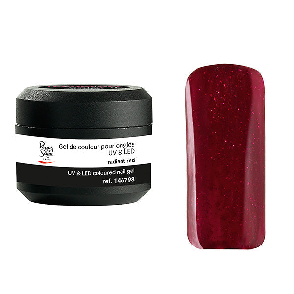 PEGGY SAGE  GEL UV&LED COLORATO PER UNGHIE RADIANT RED 5G