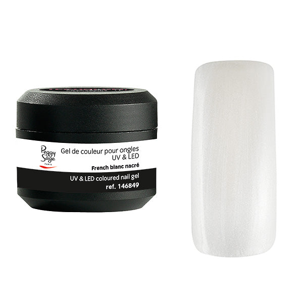 PEGGY SAGE  GEL UV&LED COLORATO PER UNGHIE FRENCH BLANC 5G