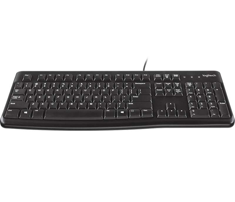 Logitech MK120 Pack USB Tastiera + Mouse 1000dpi 3 Pulsanti - Uso Ambidestro - Colore Nero