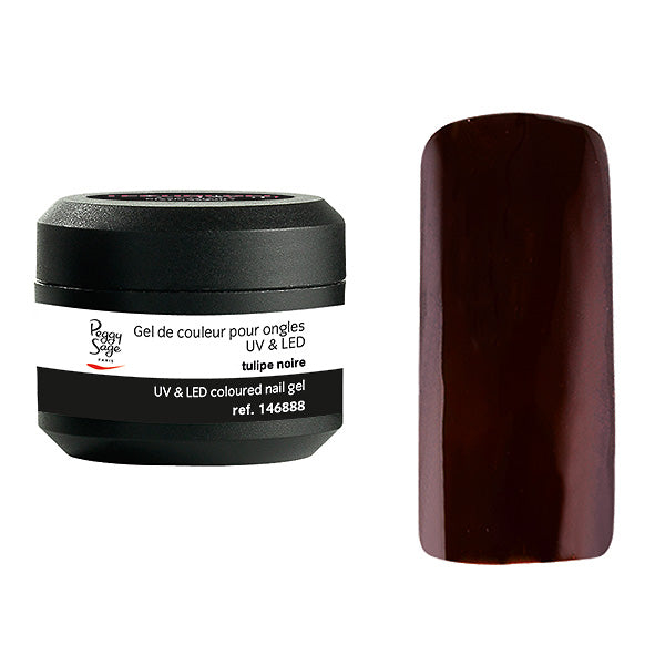 PEGGY SAGE  GEL UV&LED COLORATO PER UNGHIE TULIPE NOIRE 5G