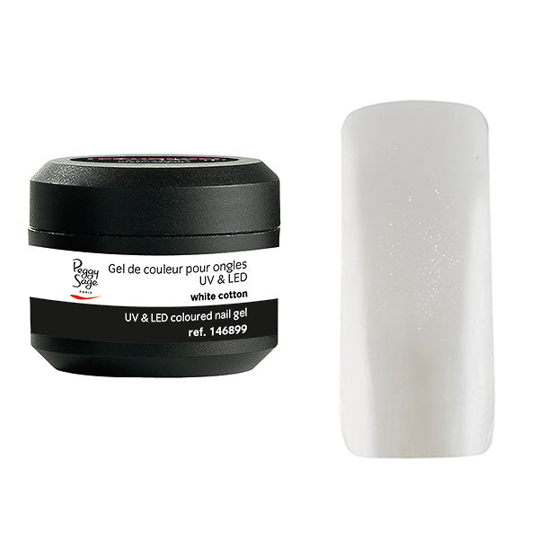 PEGGY SAGE  GEL UV&LED COLORATO PER UNGHIE WHITE COTTON 5G