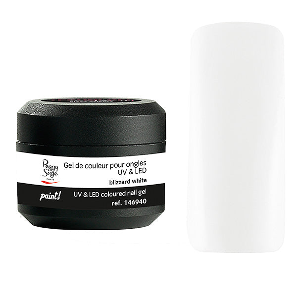 PEGGY SAGE  GEL COLORATO PER UNGHIE UV&LED BLIZZARD WHITE 5G