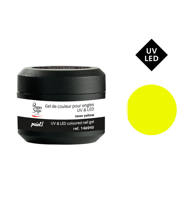 PEGGY SAGE  GEL COLORATO PER UNGHIE UV&LED NEON YELLOW 5G