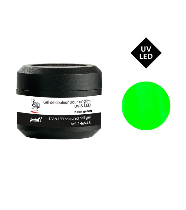 PEGGY SAGE  GEL COLORATO PER UNGHIE UV&LED NEON GREEN 5G