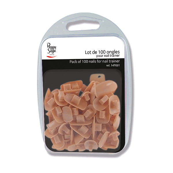 PEGGY SAGE  PACK 100 NAILS FOR NAIL TRAINER