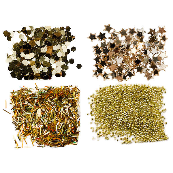 PEGGY SAGE  MINI KIT PAILLETTE PER UNGHIE -OR