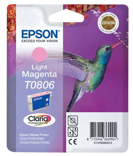 Epson T0806 Magenta Chiaro Cartuccia di Inchiostro Originale - C13T08064011