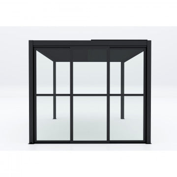 Laterale policarbonato pergola bioclimatica 270x238 cm grigio scuro