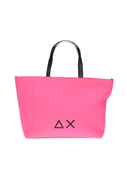 SUN68 Shopping Medium Neoprene Bag Chiusura Con Cerniera Tracolla Logo Frontale Dimensioni 45x28x13 Cm