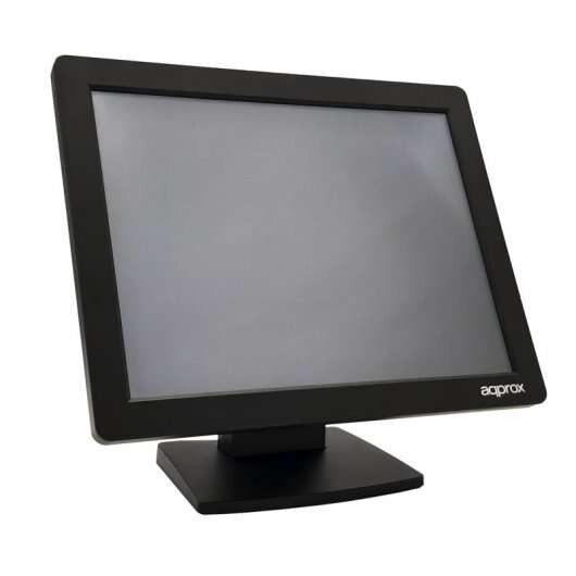 Approx Monitor Tattile LED 15" per TPV 1024 x 768 - Tempo di Risposta 5ms - Angolo di Visione H 160º V 140º - USB, VGA - VESA 75x75mm
