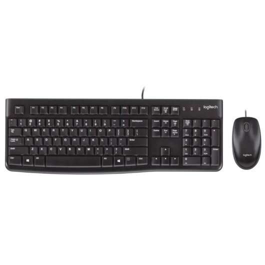 Logitech MK120 Pack USB Tastiera + Mouse 1000dpi 3 Pulsanti - Uso Ambidestro - Portoghese