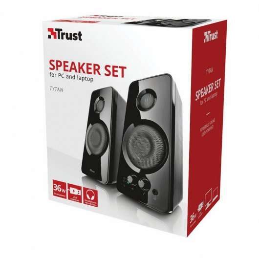 Trust Tytan Altoparlanti USB 2.0 36W - Controllo Bassi e Volume - Ingresso Jack 3.5mm