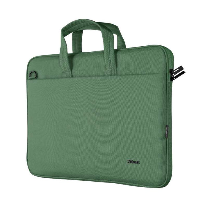 Trust Bologna Valigetta per Laptop fino a 16" - Realizzata con Materiali Riciclati - Scomparto Esterno - Imbottito - Manico e Tracolla di Trasporto