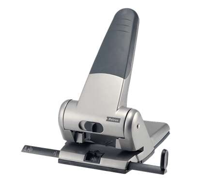 Petrus 305 Perforatore per Spessori - Perfora fino a 65 Fogli - Fino a Formato A3 - Svuotamento Facile - Punte 5.5mm