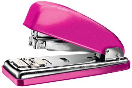 Petrus 226 WOW Cucitrice Metallica + Scatola di 200 Punti Metallici - Fino a 30 Fogli - Cucitura Chiusa, Aperta e a Chiodo - Colore Fucsia Metallizzato