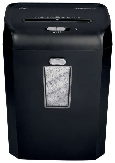 Rexel Promax QS RSX1035 Tritatrice Manuale di Carta Taglio in Particelle P-4 - Distrugge fino a 10 Fogli - Cestino 35L - Colore Nero