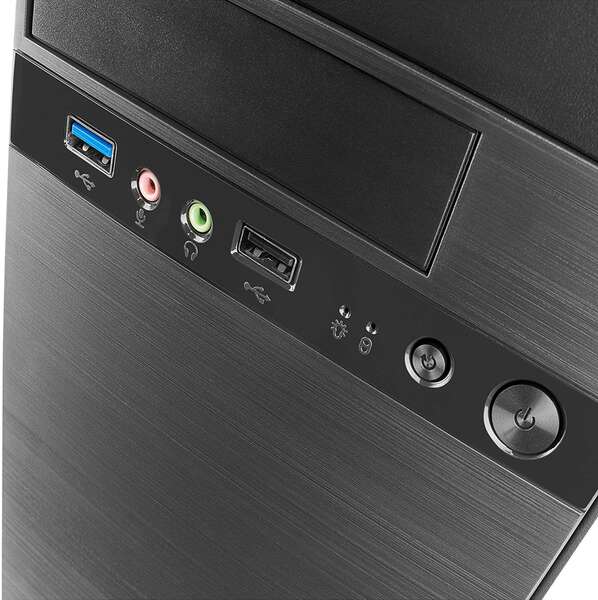 Tacens Anima AC4 Case Minitorre Micro ATX, Mini-ITX - Dimensione HDD 2.5", 3.5" e 5.25" - USB-A 3.0, USB-A 2.0 e Audio