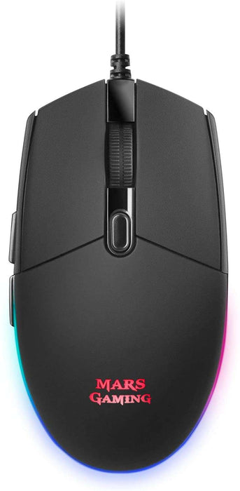 Mars Gaming Pack Tastiera Formato TKL + Mouse 3200dpi 6 Pulsanti - Connettività USB - Illuminazione RGB - Antighosting