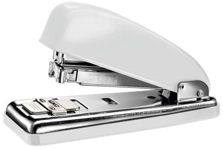 Petrus 226 WOW Cucitrice Metallica + Scatola di 200 Punti Metallici - Fino a 30 Fogli - Cucitura Chiusa, Aperta e a Chiodo - Colore Metallizzato